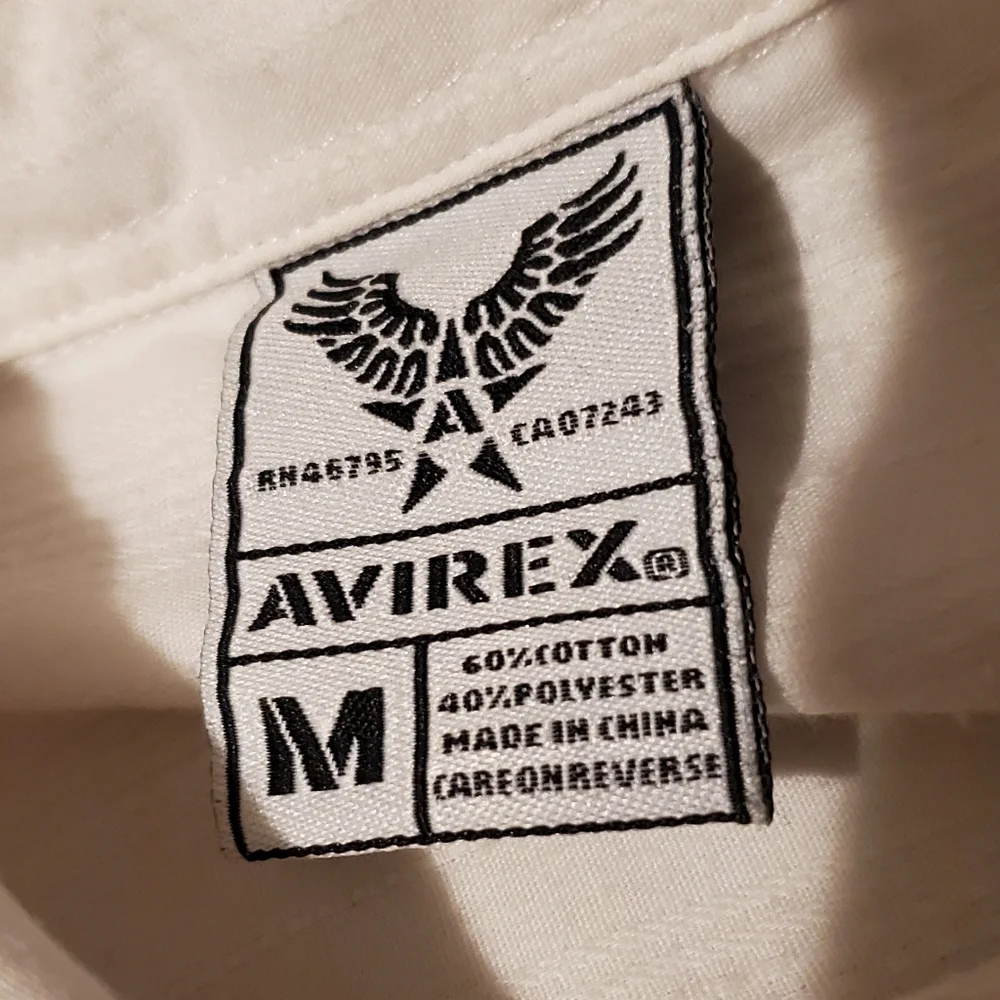 Avirex Shirt Mens Medium Embroidered Western Button Up LS Goth Vintage Y2K Rock - Picture 4 of 7